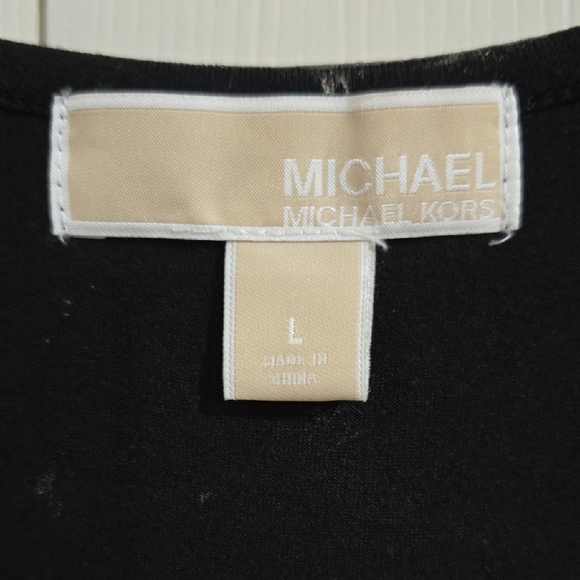 NWOT-Michael Kors Gold Metallic Dress - Picture 2 of 7